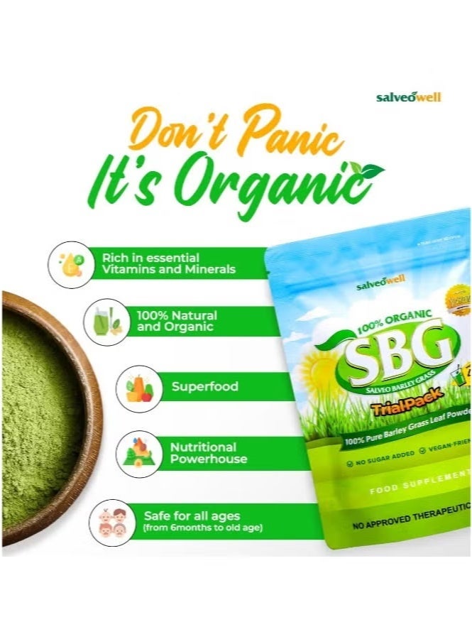 Salveowell 3-PACKS BARLEY GRASS SBG 100% Pure Barley Grass Leaf Powder,Rich In Nutrients, Vitamins And Antioxidants 80g*3 - Image 2